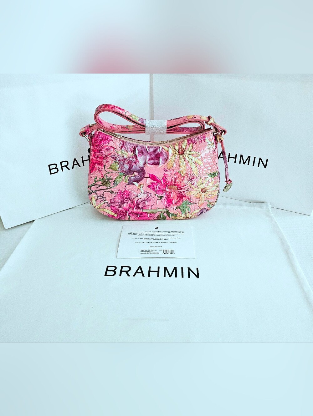 NWT Brahmin PERENNIAL Shayna w/Ady Wallet - Picture 2 of 15